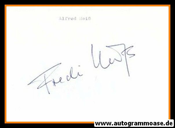 Autograph Fussball | Alfred HEISS