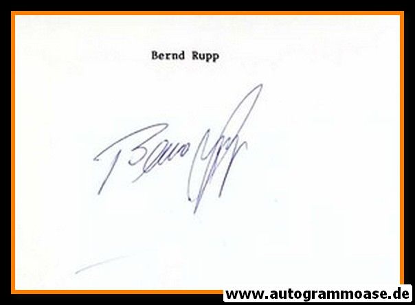 Autograph Fussball | Bernd RUPP