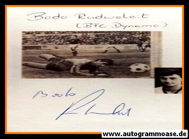 Autograph Fussball | DDR | Bodo RUDWALEIT (1970er)