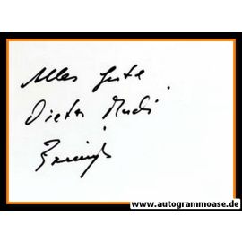 Autograph Fussball | Dieter BRENNINGER