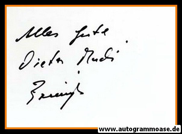 Autograph Fussball | Dieter BRENNINGER