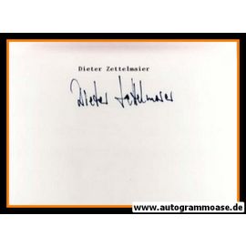 Autograph Fussball | Dieter ZETTELMAIER