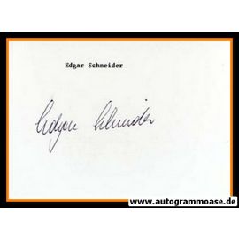 Autograph Fussball | Edgar SCHNEIDER (Bayern 1970er)