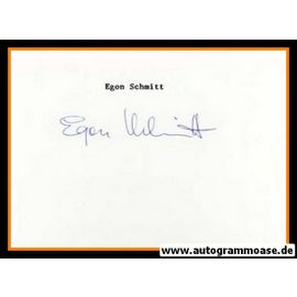 Autograph Fussball | Egon SCHMITT (DFB Rekordspieler Amateure)