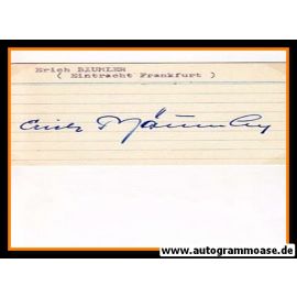 Autograph Fussball | Erich BÄUMLER (DFB 1956)