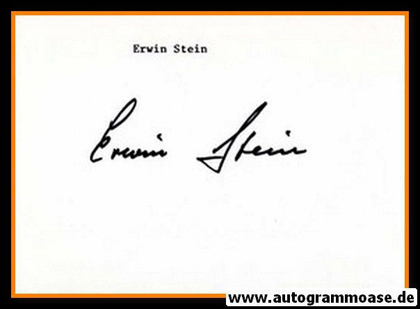Autograph Fussball | Erwin STEIN