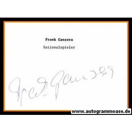 Autograph Fussball | DDR | Frank GANZERA