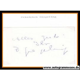 Autograph Fussball | Friedrich GIEGELING (DFB Amateure 1960er)