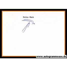 Autograph Fussball | Fritz POTT