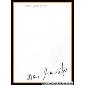Autograph Fussball | Hans NEUSCHÄFER