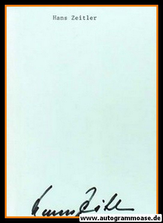Autograph Fussball | Hans ZEITLER (DFB 1950er)