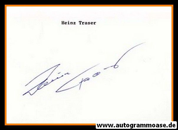 Autograph Fussball | Heinz TRASER