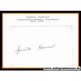 Autograph Fussball | DDR | Heinz WERNER (1960er)