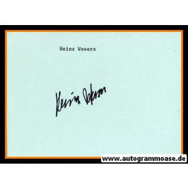 Autograph Fussball | Heinz WEWERS