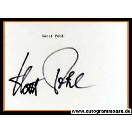 Autograph Fussball | Horst POHL (DFB Amateure 1960er)