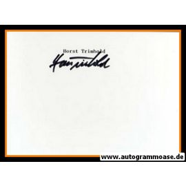 Autograph Fussball | Horst TRIMHOLD