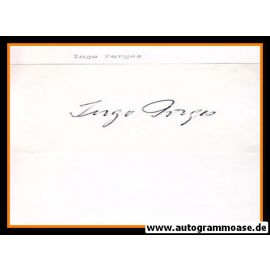 Autograph Fussball | Ingo PORGES