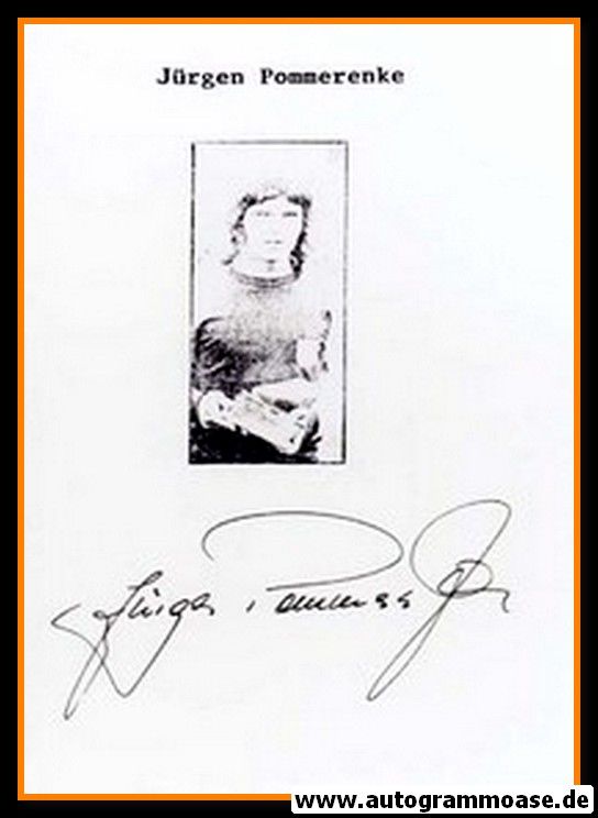Autograph Fussball | DDR | Jürgen POMMERENKE