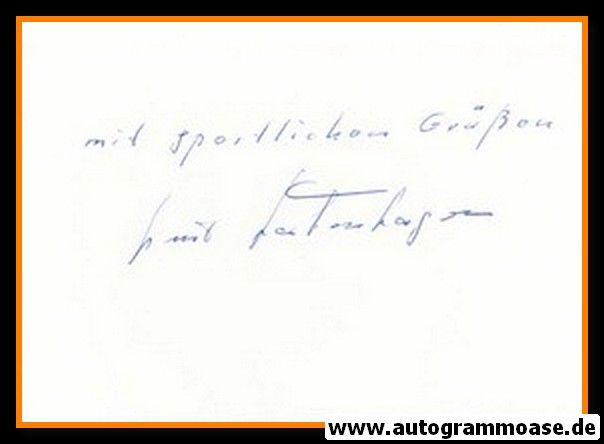 Autograph Fussball | Kurt BORKENHAGEN (DFB 1952)