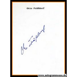 Autograph Fussball | DDR | Otto FR&Auml;SSDORF