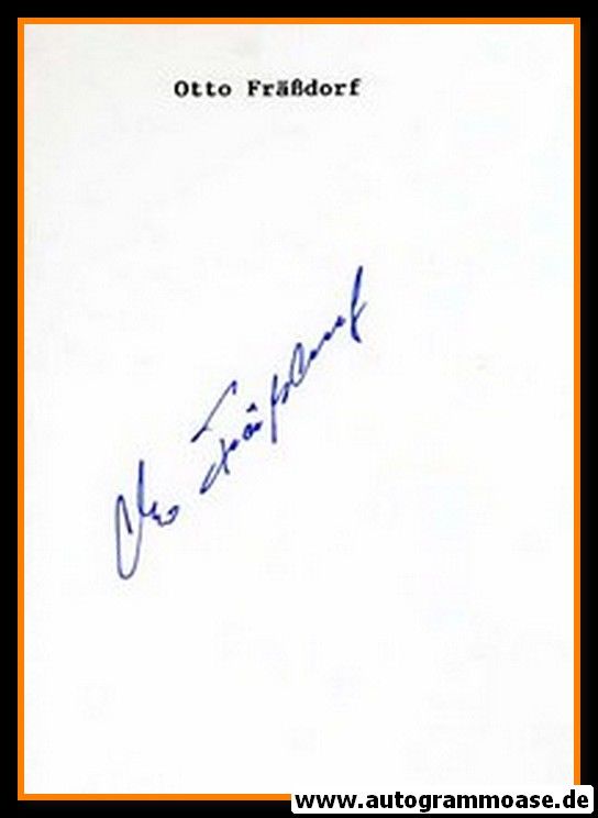 Autograph Fussball | DDR | Otto FRÄSSDORF