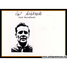 Autograph Fussball | Paul MATZKOWSKI (DFB 1940er)