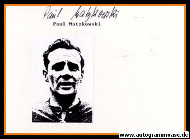 Autograph Fussball | Paul MATZKOWSKI (DFB 1940er)