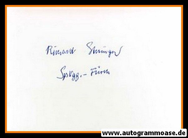 Autograph Fussball | Richard GOTTINGER (DFB 1953)
