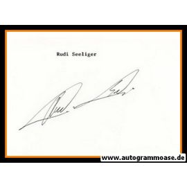 Autograph Fussball | Rudi SELIGER