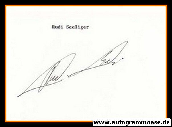 Autograph Fussball | Rudi SELIGER