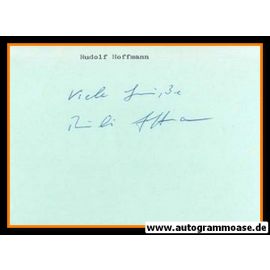 Autograph Fussball | Rudolf HOFFMANN (DFB 1956)