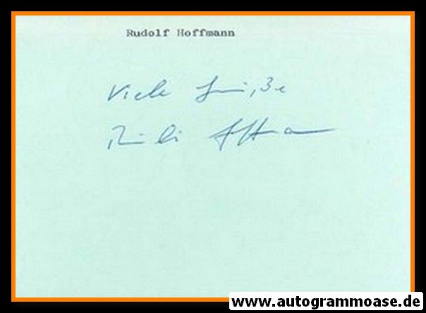 Autograph Fussball | Rudolf HOFFMANN (DFB 1956)