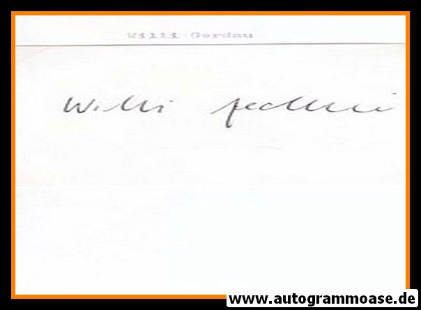 Autograph Fussball | Willi GERDAU (DFB 1950er)