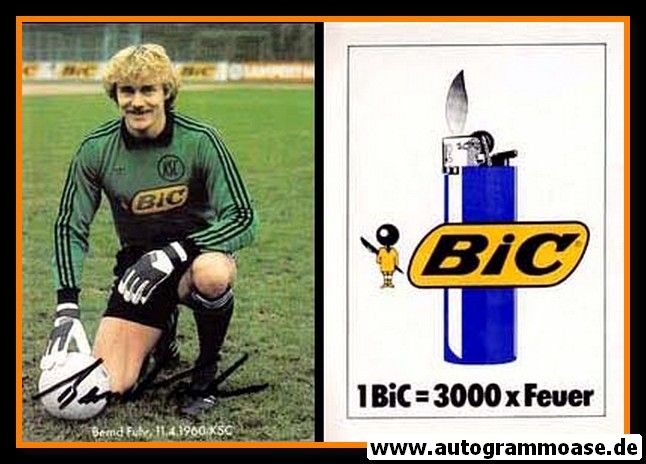 Autogramm Fussball | Karlsruher SC | 1981 | Bernd FUHR