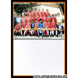 Mannschaftskarte Fussball | KSV Hessen Kassel | 1987