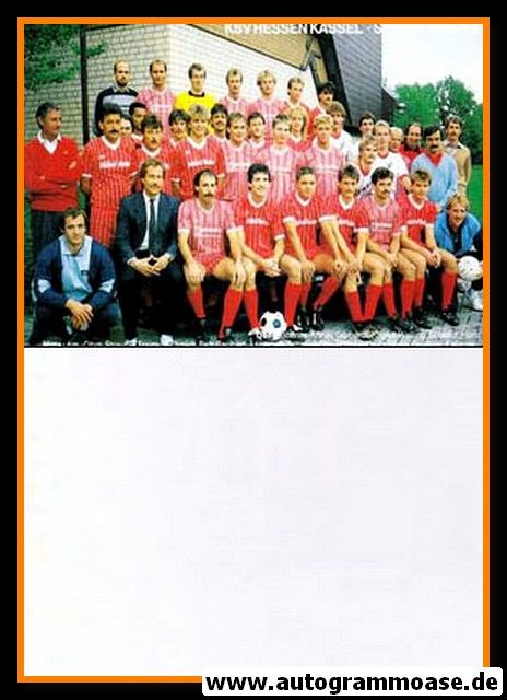 Mannschaftskarte Fussball | KSV Hessen Kassel | 1988