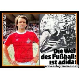 Autogramm Fussball | 1. FC Köln | 1980er Adidas | Wolfgang OVERATH