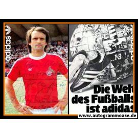 Autogramm Fussball | 1. FC Köln | 1980er Adidas | Wolfgang OVERATH (Portrait Color)