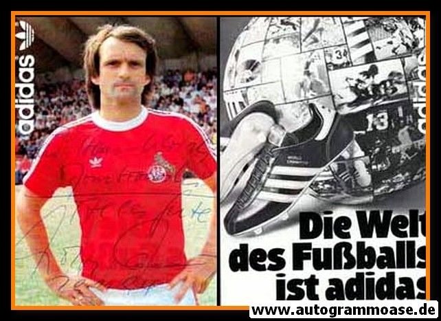Autogramm Fussball | 1. FC Köln | 1980er Adidas | Wolfgang OVERATH (Portrait Color)