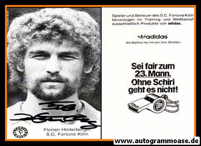 Autogramm Fussball | Fortuna Köln | 1980er | Florian HINTERBERGER