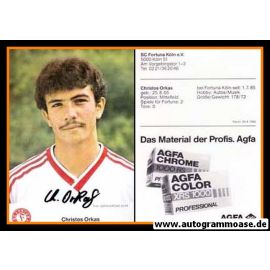 Autogramm Fussball | Fortuna Köln | 1985 | Christos ORKAS