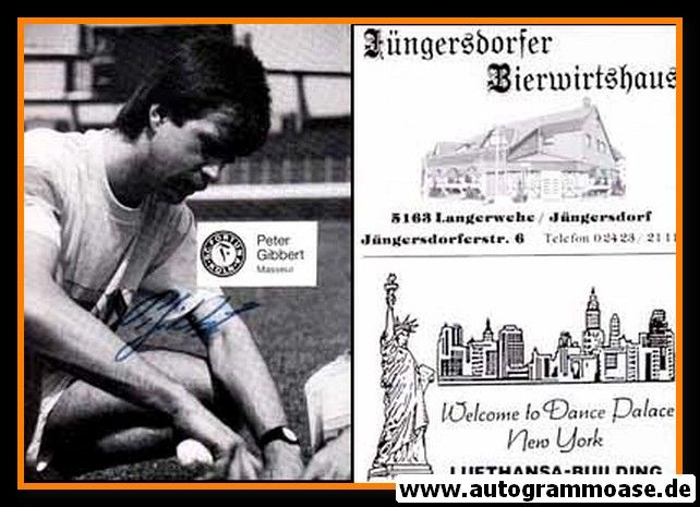 Autogramm Fussball | Fortuna Köln | 1987 | Peter GIBBERT