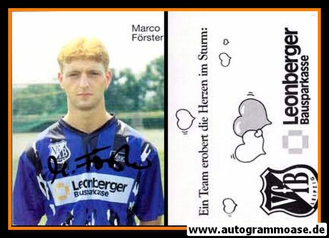Autogramm Fussball | VfB Leipzig | 1995 | Marco FÖRSTER