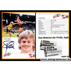 Autogramm Fussball | Bayer Leverkusen | 1985 | Falko GÖTZ