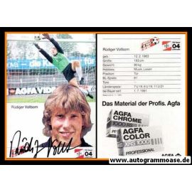 Autogramm Fussball | Bayer Leverkusen | 1985 | Rüdiger VOLLBORN (2)
