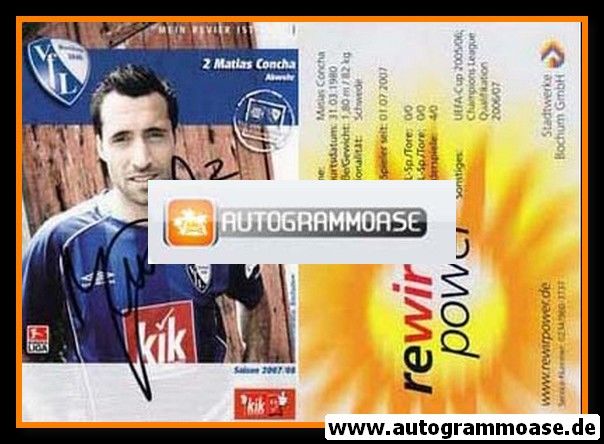 Autogramm Fussball | VfL Bochum | 2007 | Matias CONCHA