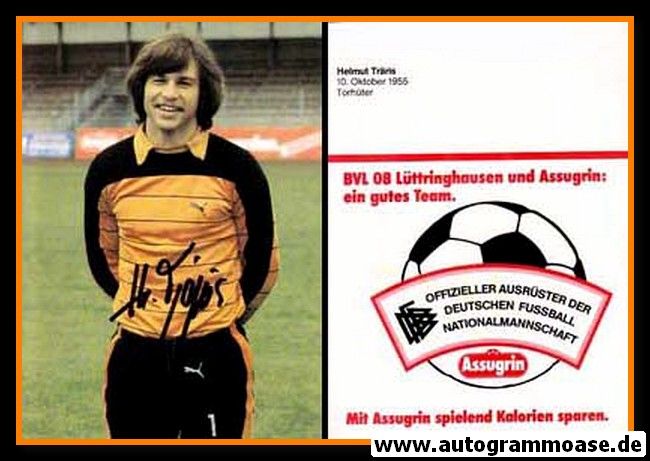 Autogramm Fussball | BV 08 Lüttringhausen | 1980er | Helmut TRÄRIS
