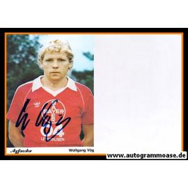 Autogramm Fussball | Bayer Leverkusen | 1981 | Wolfgang VÖGE