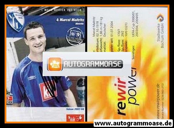 Autogramm Fussball | VfL Bochum | 2007 | Marcel MALTRITZ