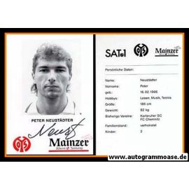 Autogramm Fussball | FSV Mainz 05 | 1995 | Peter NEUSTÄDTER